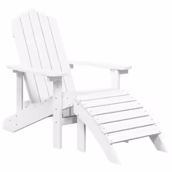 VidaXL 318645, Terrace, Siège rembourré, Polyéthylène haute densité (HDPE), Acier, Blanc, 730 mm, 830 mm
