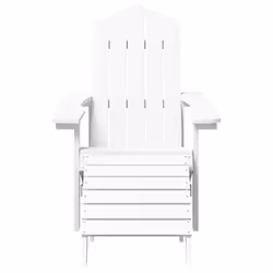VidaXL 318645 chaise d'extérieur Terrace Siège rembourré Polyéthylène haute densité (HDPE), Acier Blanc