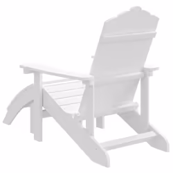 VidaXL 318645 chaise d'extérieur Terrace Siège rembourré Polyéthylène haute densité (HDPE), Acier Blanc - Vue supplémentaire 5