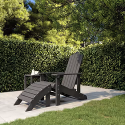 VidaXL 318646 chaise d'extérieur Terrace Siège rembourré Polyéthylène haute densité (HDPE), Acier Anthracite - Vue supplémentaire 2