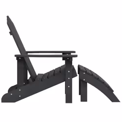 VidaXL 318646 chaise d'extérieur Terrace Siège rembourré Polyéthylène haute densité (HDPE), Acier Anthracite - Vue supplémentaire 4
