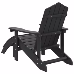 VidaXL 318646 chaise d'extérieur Terrace Siège rembourré Polyéthylène haute densité (HDPE), Acier Anthracite - Vue supplémentaire 5