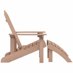 VidaXL 318647 chaise d'extérieur Terrace Siège rembourré Polyéthylène haute densité (HDPE), Acier Marron - Vue supplémentaire 4