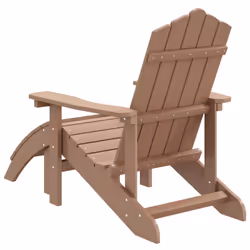 VidaXL 318647 chaise d'extérieur Terrace Siège rembourré Polyéthylène haute densité (HDPE), Acier Marron - Vue supplémentaire 5