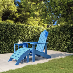 VidaXL 318648 chaise d'extérieur Terrace Siège rembourré Polyéthylène haute densité (HDPE), Acier Couleur aqua, Bleu - Vue supplémentaire 2