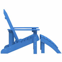 VidaXL 318648 chaise d'extérieur Terrace Siège rembourré Polyéthylène haute densité (HDPE), Acier Couleur aqua, Bleu - Vue supplémentaire 4