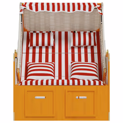 VidaXL 318665 chaise d'extérieur Terrace Siège rembourré Bois de pin, Polyester, Polyuréthane Rouge, Blanc - Vue supplémentaire 6