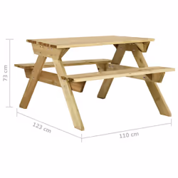 VidaXL 318398 table de jardin - Vue supplémentaire 6