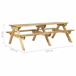 VidaXL 318399 table de jardin - Vue supplémentaire 6