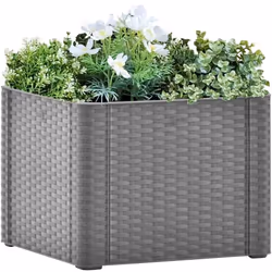 Affichez magnifiquement vos fleurs ou plantes préférées avec ce lit surélevé élégant et fonctionnel ! Cette jardinière, fabri ...