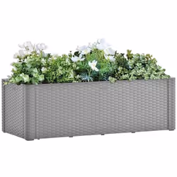 Affichez magnifiquement vos fleurs ou plantes préférées avec ce lit surélevé élégant et fonctionnel ! Cette jardinière, fabri ...