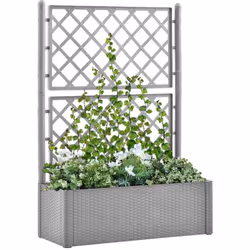 Créez une belle toile de fond pour vos fleurs avec un lit surélevé élégant, fonctionnel et unique ! Cette jardinière en treil ...