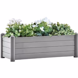 Affichez magnifiquement vos fleurs ou plantes préférées avec ce lit surélevé élégant et fonctionnel ! Cette jardinière, fabri ...