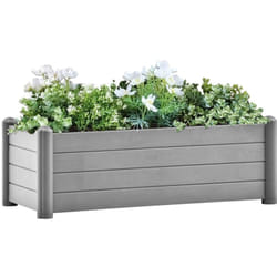 Vidaxl - Lit surélevé de jardin pp Gris pierre 100x43x35 cm