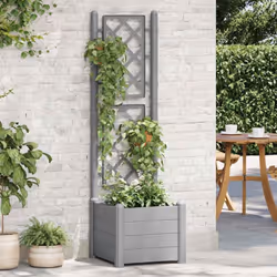 Affichez magnifiquement vos fleurs ou plantes préférées avec cette jardinière avec treillis ! Fabriqué en PP résistant aux in ...