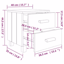 VidaXL 340411 Table de nuit et table de chevet - Vue supplémentaire 7
