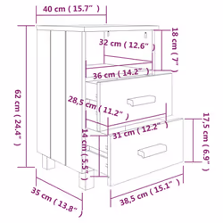 VidaXL 340415 Table de nuit et table de chevet - Vue supplémentaire 8