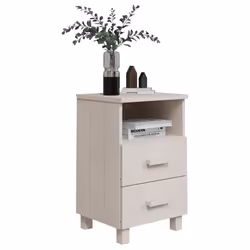 VidaXL 340417 Table de nuit et table de chevet Blanc - Vue supplémentaire 7