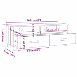 VidaXL 340469 Support TV et centre de divertissement - Vue supplémentaire 8