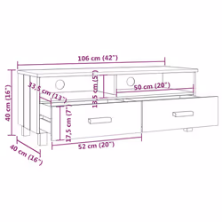 VidaXL 340471 Support TV et centre de divertissement - Vue supplémentaire 8