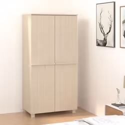 vidaXL Garde-robe HAMAR Marron miel 89x50x180 cm Bois massif de pin - TU