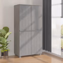 Cette garde-robe en bois constitue un supplément décoratif et pratique à votre décor. La garde-robe est fabriquée en bois de  ...