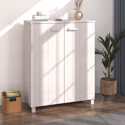 vidaXL Armoire à chaussures HAMAR Blanc 85x40x108 cm Bois de pin - TU