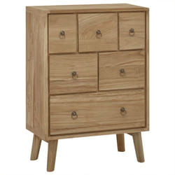 Vidaxl - Commode 56x30x80 cm Bois massif de teck