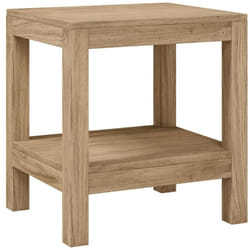 Table d'appoint de salle de bain 45x35x45cm bois de teck solide Vidaxl