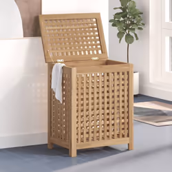 Ce bac à linge en bois offrira amplement d'espace pour votre linge et sera un excellent supplément à votre salle de bain ou c ...
