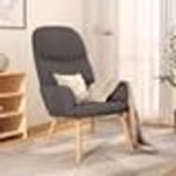 vidaXL Chaise de relaxation Gris clair Tissu - TU