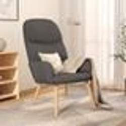 vidaXL Chaise de relaxation Gris clair Tissu - TU