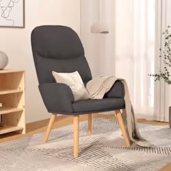 vidaXL Chaise de relaxation Gris foncé Tissu - TU