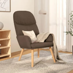 vidaXL Chaise de relaxation Taupe Tissu - TU