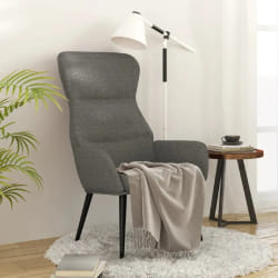 vidaXL Chaise de relaxation Gris clair Tissu - TU