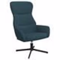 vidaXL Chaise de relaxation Bleu Velours - TU