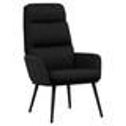 vidaXL Chaise de relaxation Noir Tissu - TU