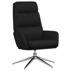 vidaXL Chaise de relaxation Noir Tissu - TU
