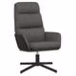 vidaXL Chaise de relaxation Gris foncé Tissu - TU