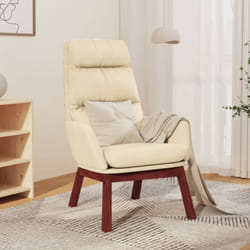 Chaise de relaxation Crème Tissu