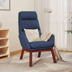 Chaise de relaxation Bleu Tissu vidaXL