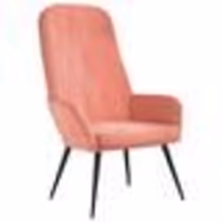 vidaXL Chaise de relaxation Rose Velours - TU
