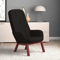 vidaXL Chaise de relaxation Noir Velours - TU