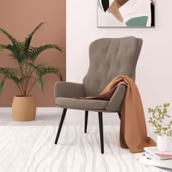 Cette chaise de relaxation présente un équilibre parfait entre style et fonctionnalité. Elle offre un endroit confortable pou ...