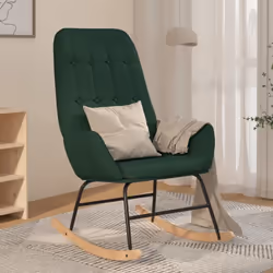 Asseyez-vous confortablement et détendez-vous dans cette chaise à bascule. C’est un choix parfait pour la détente. Revêtue de ...