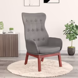 vidaXL Chaise de relaxation Gris clair Tissu - TU