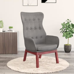 vidaXL Chaise de relaxation Gris clair Tissu - TU