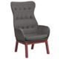 vidaXL Chaise de relaxation Gris foncé Tissu - TU