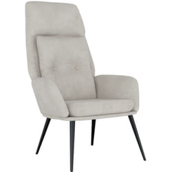 Nova - Chaise de relaxation Gris clair Similicuir daim vidaXL