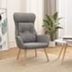 vidaXL Chaise de relaxation Gris clair Tissu - TU